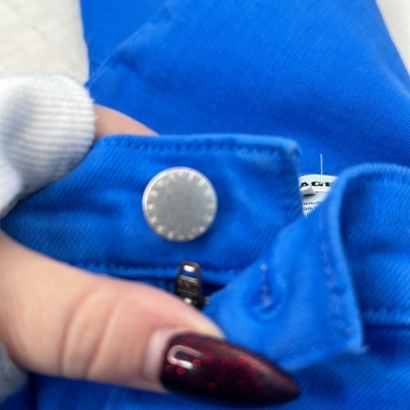 L’Agence Sada jean.  High waist, straight leg, cropped length, raw hem size 26 - Picture 6 of 8